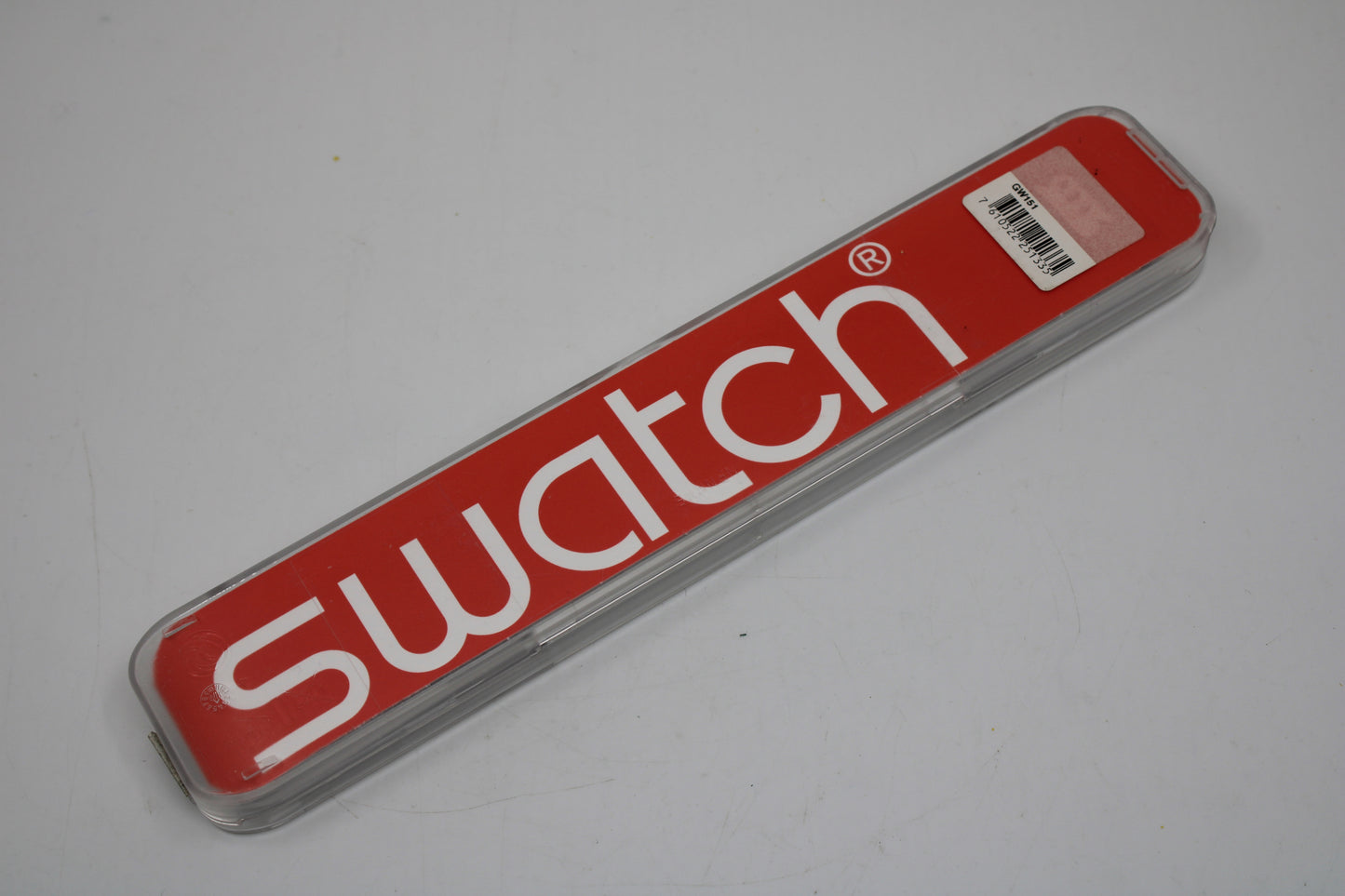 Original, used Swatch box new style for Gents and more
