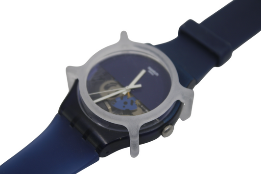 3D Printed Version Swatch Guard, for  NEW GENTS Swatches, 41mm Matt Translucent, watch NOT included in sale