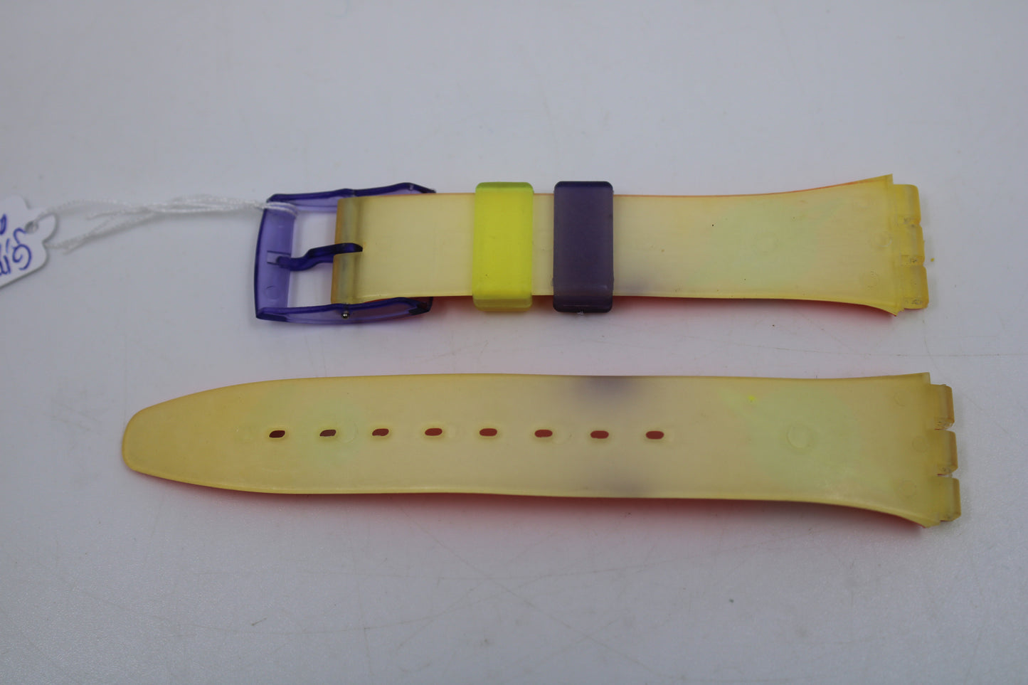 1993, Vintage Swatch Strap, 'Silver Planet', GM112, Gents, New Old Stock