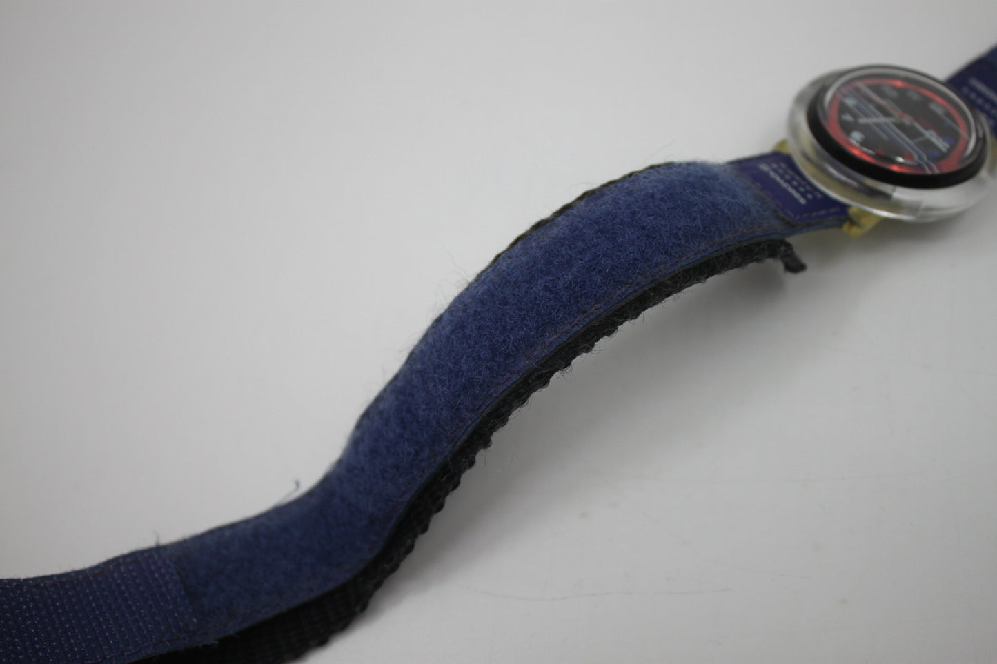 Swatch, Access PopSwatch, 1998, 'Snowbump', PBK101, nice used condition, with original hook & loop strap