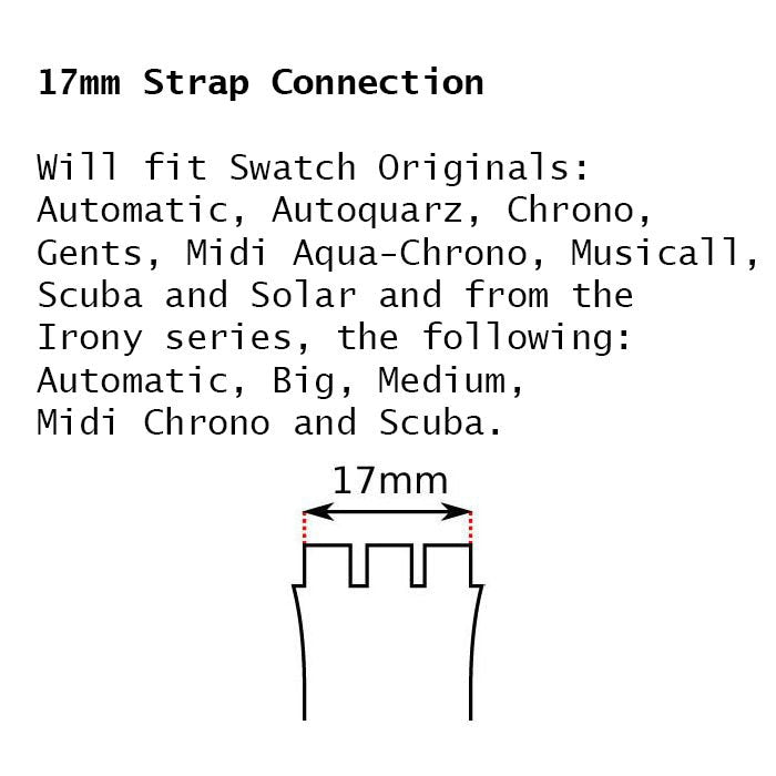 Vintage Swatch Strap, 'Zen Wink', GP127, 17mm, Gents, New Old Stock