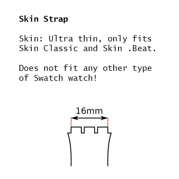 1999, Vintage Skin Swatch Strap, 'Flattention', SFB106, New Old Stock