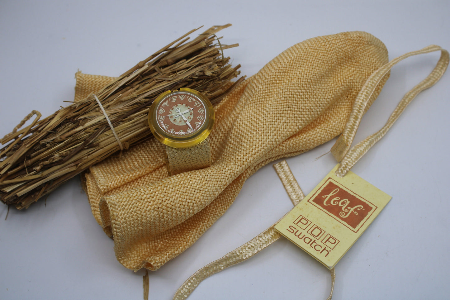 1994, Swatch, PopSwatch, 'Leaf', PWZ108, NEW OLD STOCK, never used