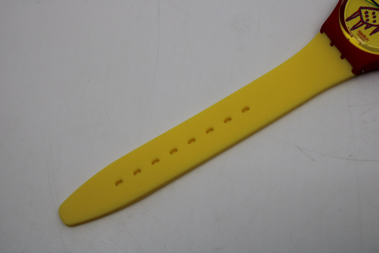 1993 Vintage Swatch watch 'Dot Chair', GR115, working 100% Near Mint or Mint Condition, possibly Unworn, with NON-original strap
