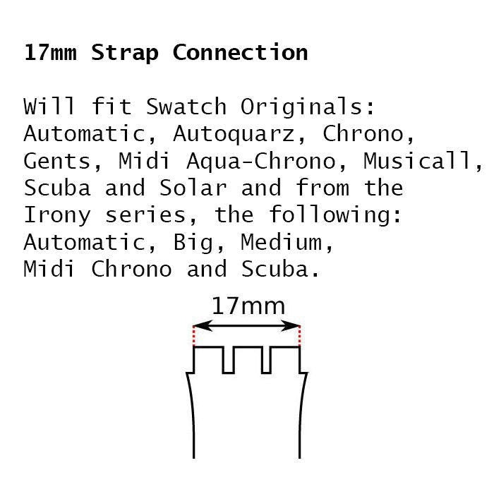 1985 and 1986 Swatch Gents 17mm, 'Sir Swatch' and 'Mc Gregor', GB111 and GJ100, NON-original brandnew strap
