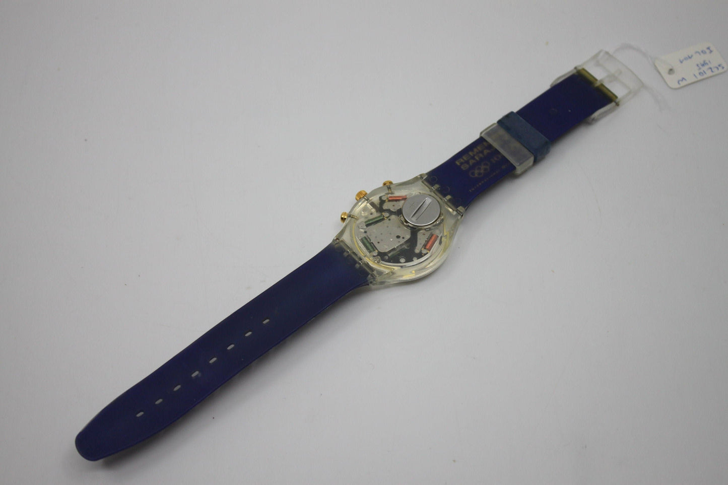 1994 'IOC101' vintage Gents Chrono Swatch SCZ101, NEW OLD STOCK, Never Used, Complete with Box, working 100%