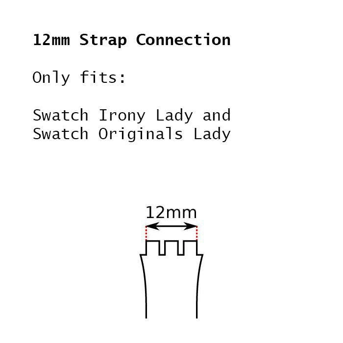 Set of 10, NON-original, NON-Swatch, 12mm Ladies Swatch straps, new and UNWORN