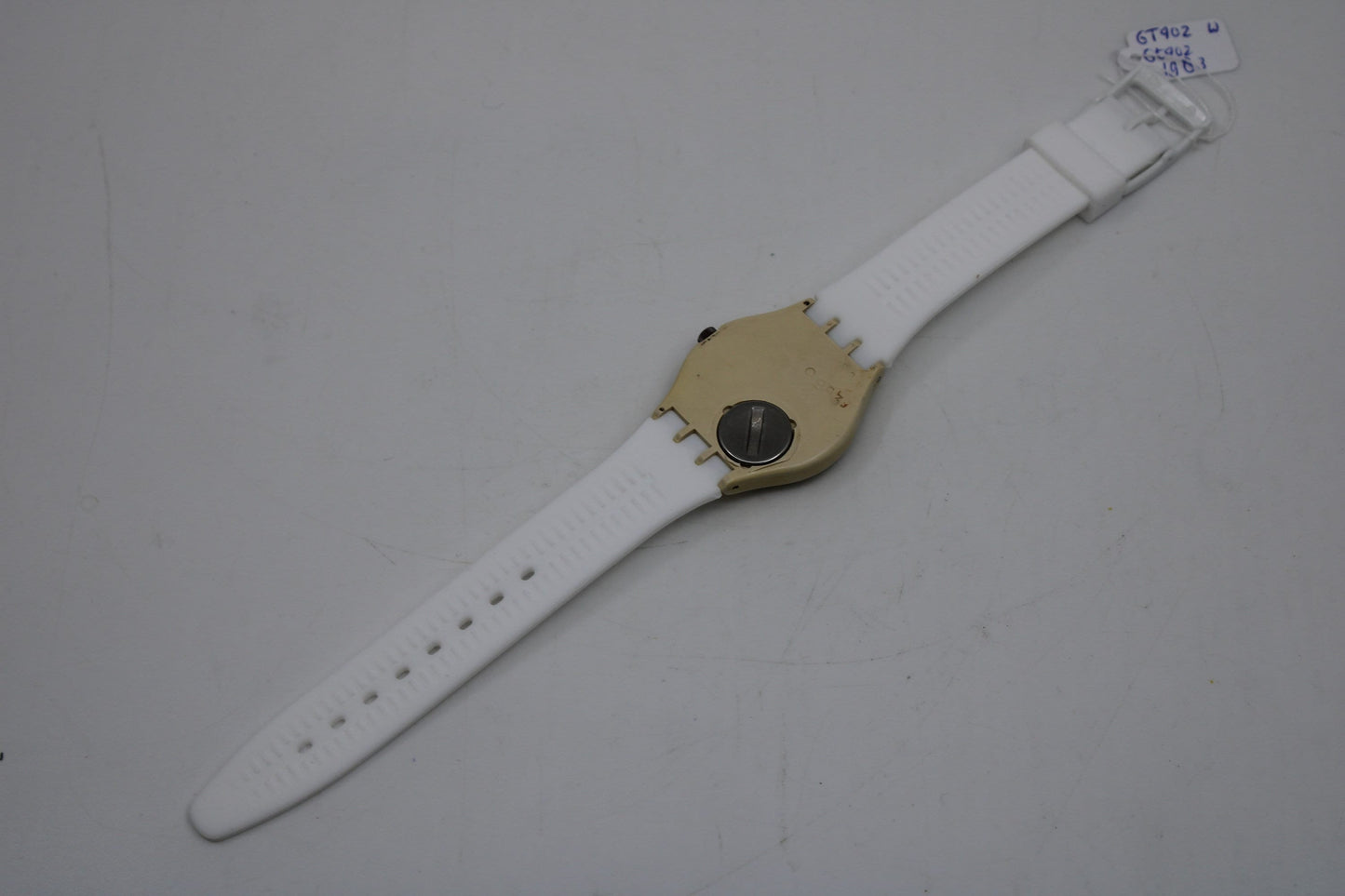 1983, FIRST YEAR Swatch, Gents, 'GT402', GT402, Good, Used Condition, 100% working, Non-Original Strap