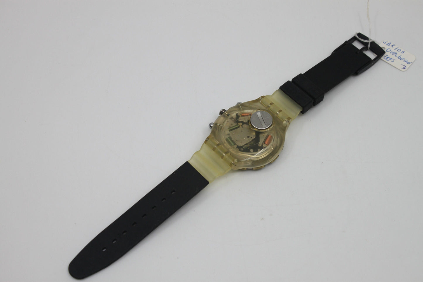 1995 Vintage Swatch Aqua-Chrono Scuba 'Overboard' SBK105, nice condition, clock is working 100%