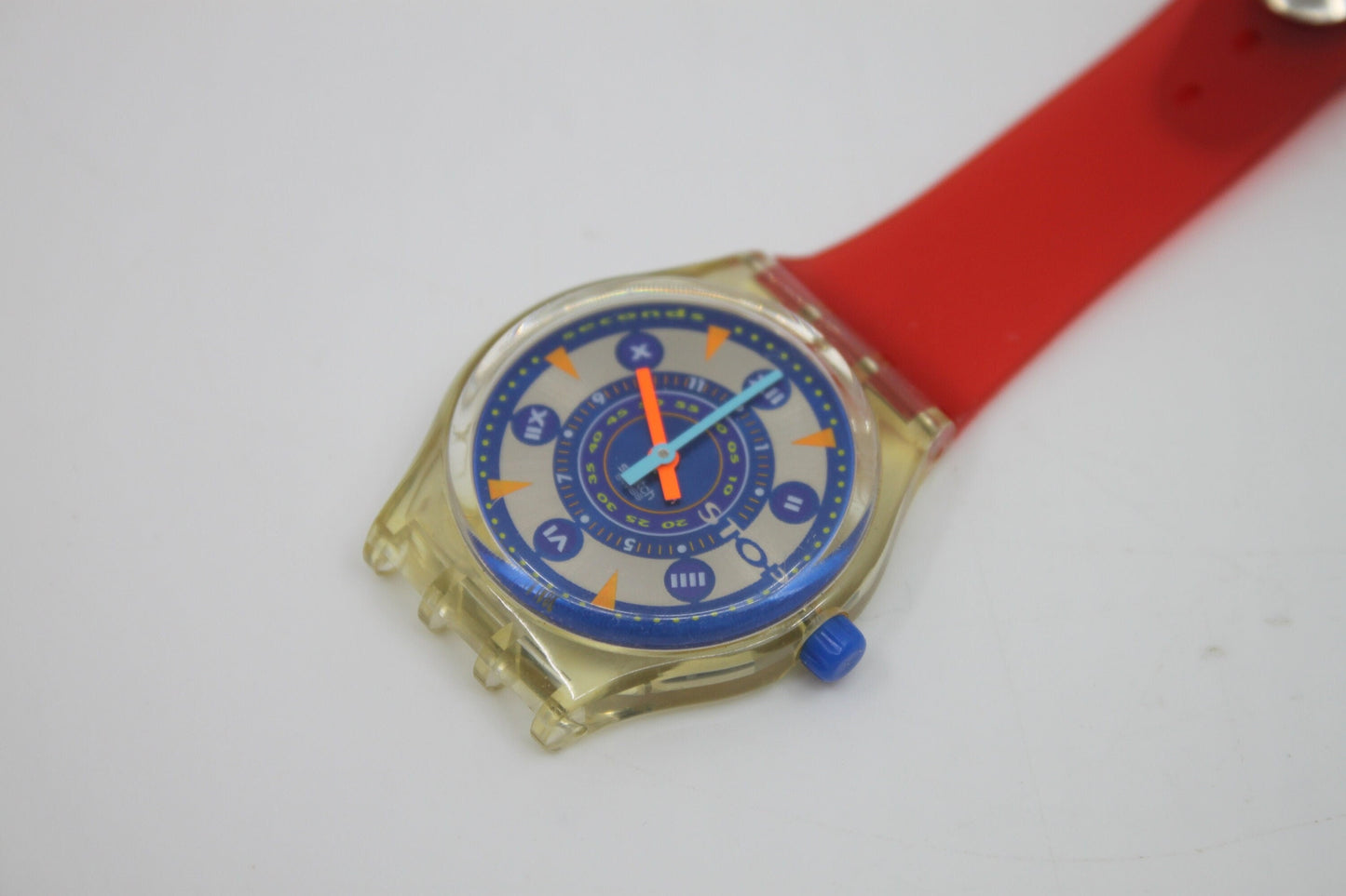 Unique, Vintage Swatch Keychain, SSK104, 1993, 'Metal Flash', made from recycled, NON-working Gents Swatch watch