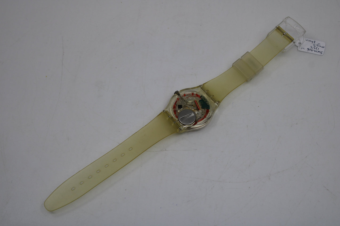 1997 Vintage Gents Access Swatch 'Magic Snow' SKK106, UNUSED and NEW old stock with original, NEW strap