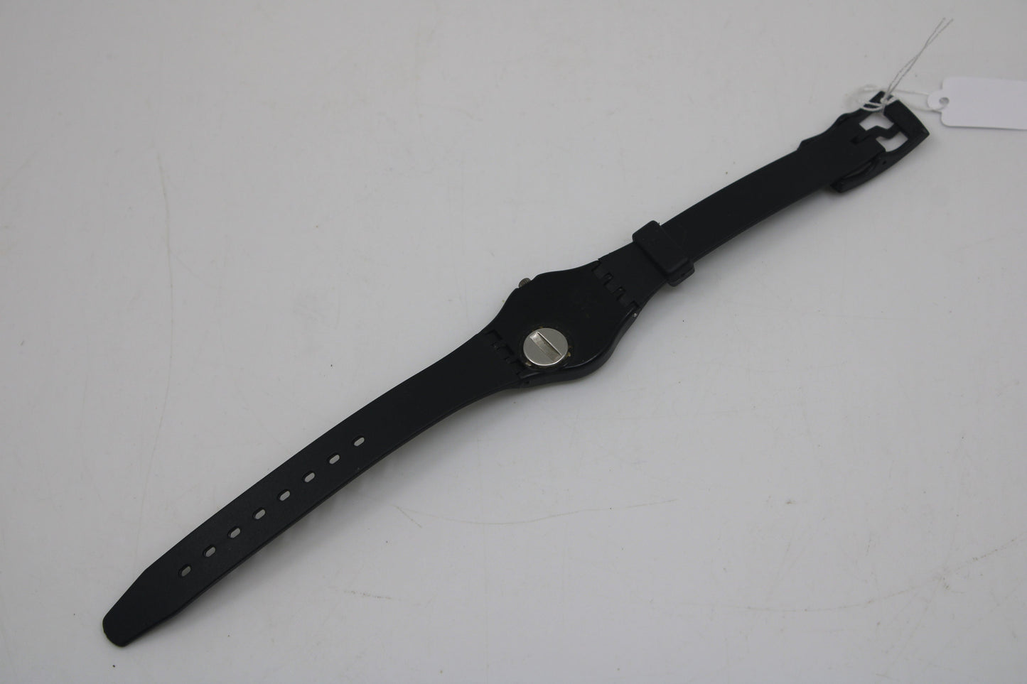 Swatch, Ladies, 1984, 'High Tech', LB102, nice, used condition, Brand New Black Strap