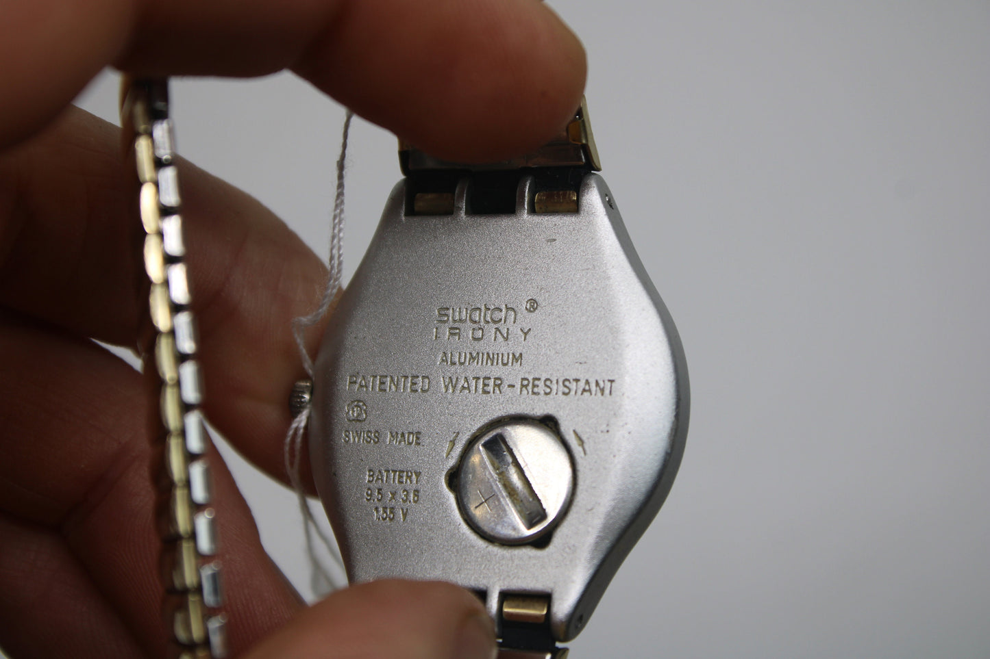 1996, Swatch Irony, 'Night Flight' YGS1000, No Box, NON-Original Strap, Working 100%, Nice, Used Condition