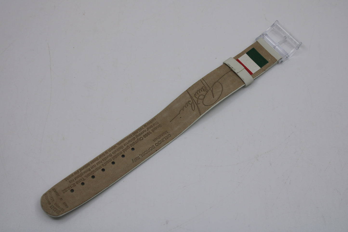 1996 Vintage Pop Swatch MIDI Strap, 'Gelindo Bordin', PMZ104, PopSwatch, NEW and unused condition