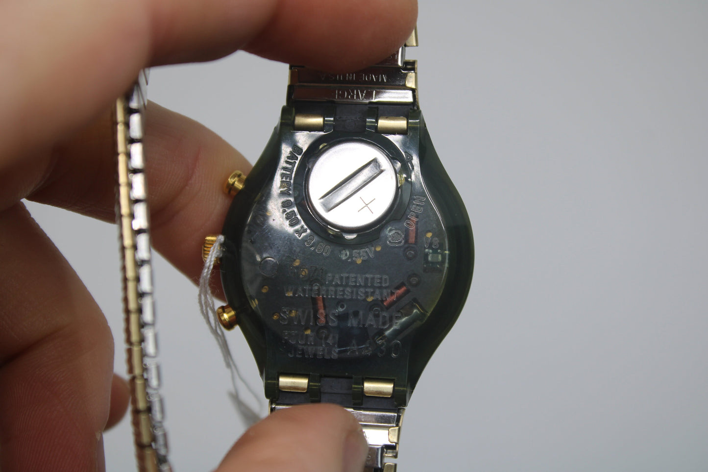 1994 'Volupte' vintage Gents Chrono Swatch SCM104/105, MINT condition, working 100%