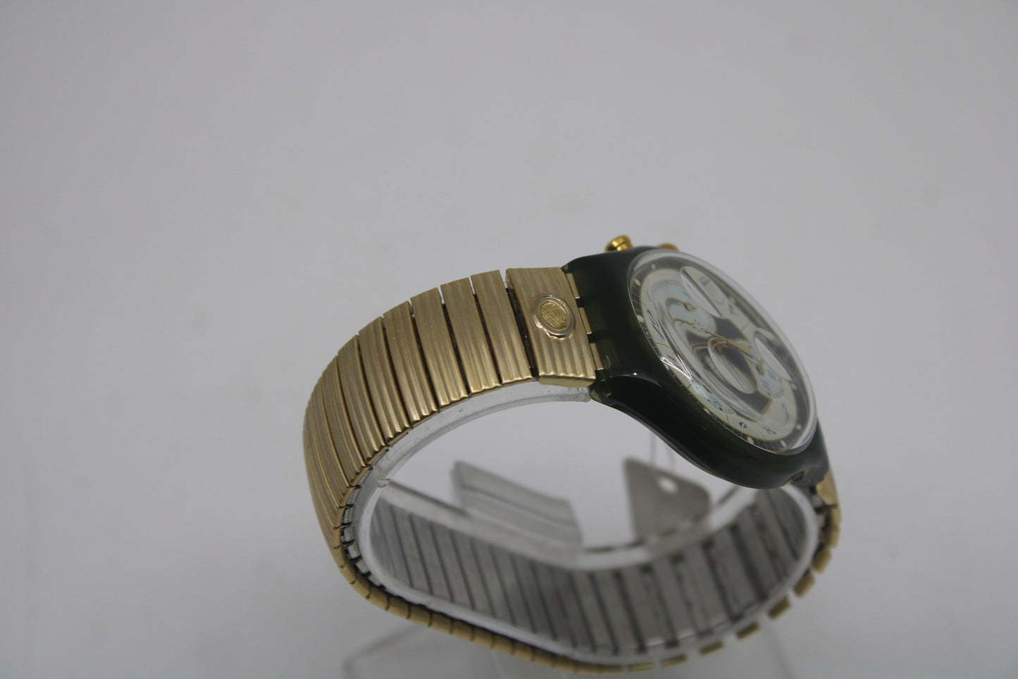 1994 'Volupte' vintage Gents Chrono Swatch SCM104/105, MINT condition, working 100%