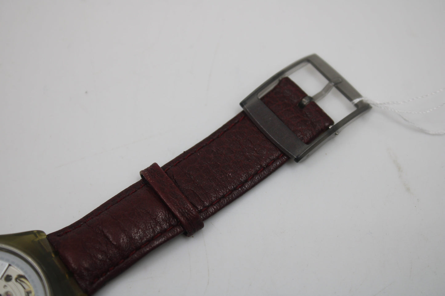 1991 'Rubin' Vintage Gents Automatic Swatch SAM100, NO box, good, but much used condition, with the original strap