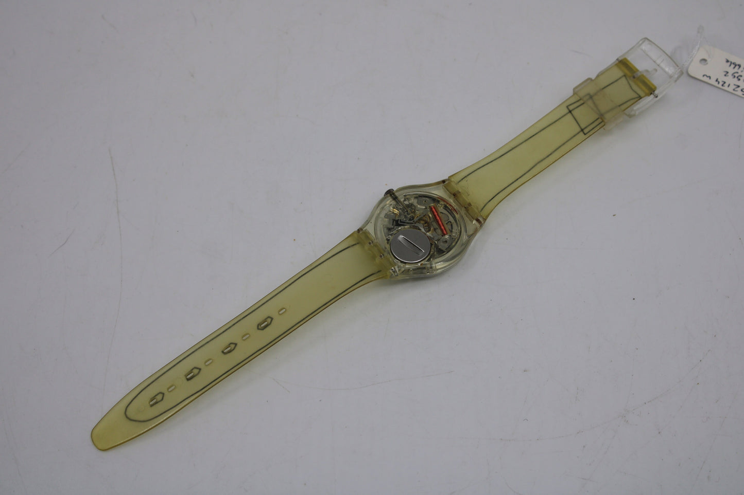MINT 1992 Vintage Gents Swatch 'Scribble' GZ124, working 100% with the original, NOT wearable strap