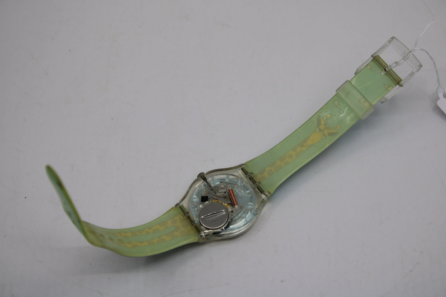 2003, Vintage Gents Swatch, 'Stretchy', GE119, NO box, Very Good, Nice, Used Condition, working 100%