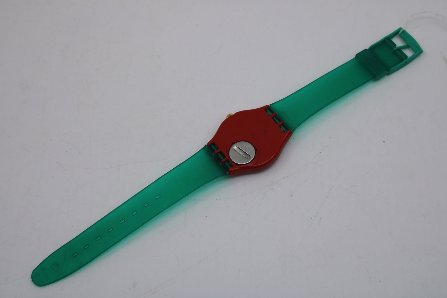 1993, Vintage Gents Swatch, 'Collage Dore', GR116, VERY nice condition, 100% working BRAND NEW strap