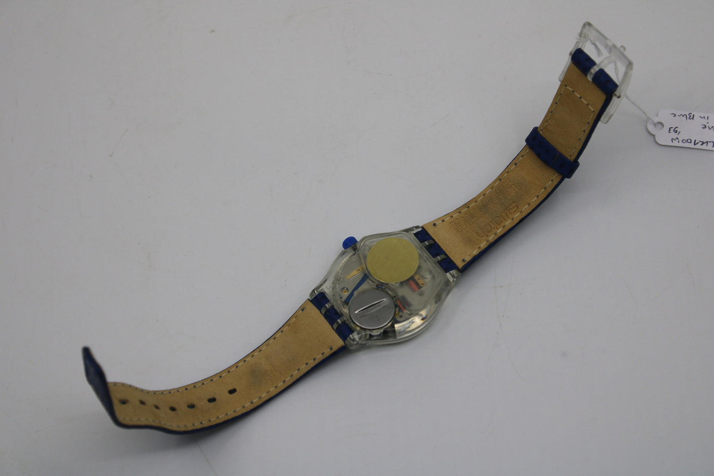 1993 Vintage Musicall Swatch 'Tone in Blue' SLK100, NICE, used condition, working 100% with original strap
