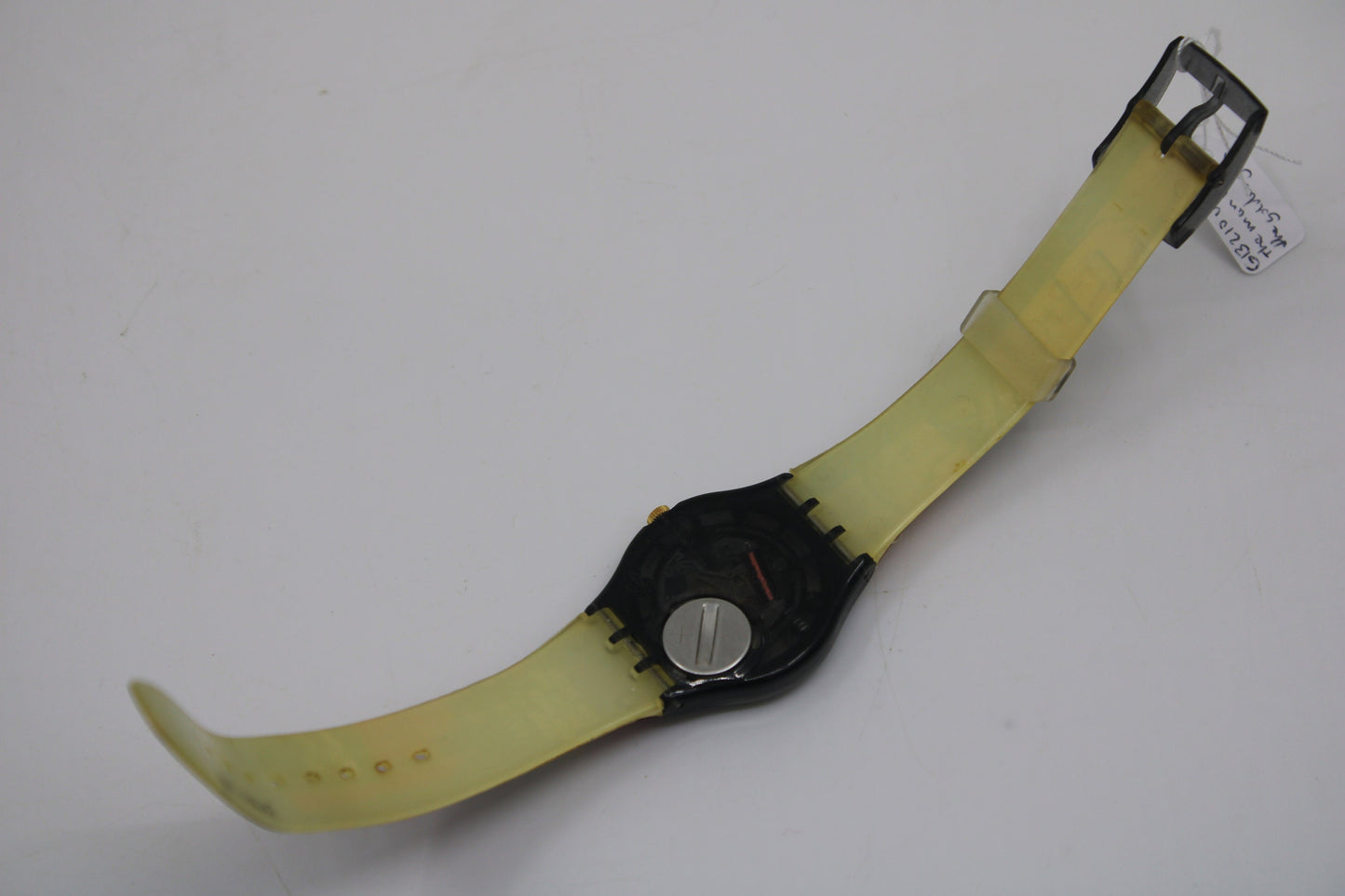 2001, Vintage Gents Swatch, 'The man with the golden gun', GB210, NO box, Good Condition, working 100%, Original Strap