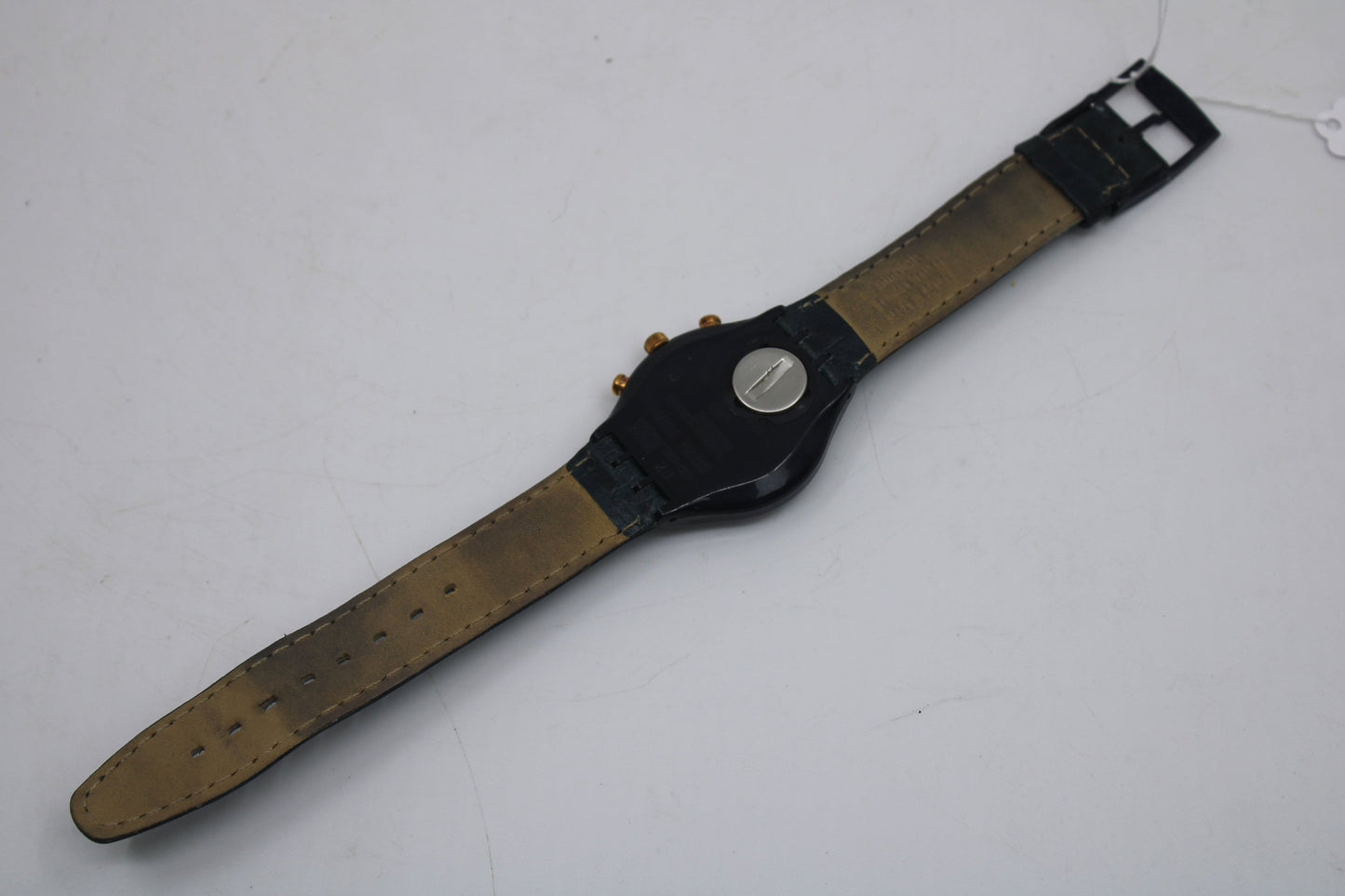 1992 Vintage Swatch Chrono 'Timeless' SCN104, in a used condition, working 100%, NON-original strap