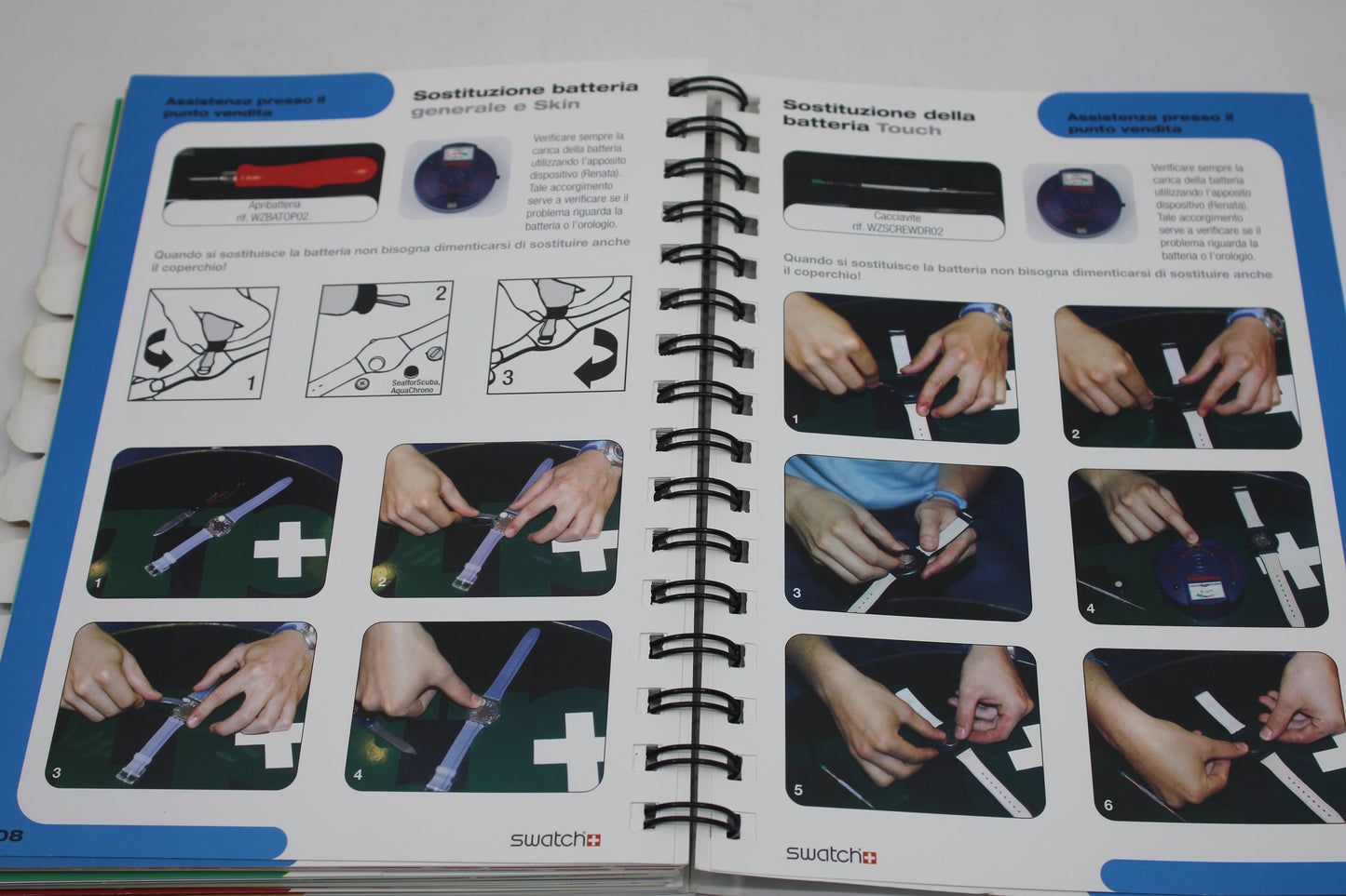 Very rare Italian Swatch resellers handbook, not available to the public