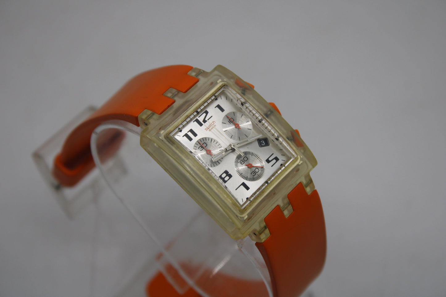2002 Square SUEK403 'Speed Addiction', vintage Used Condition Swatch, original Swatch Strap, watch is working 100%