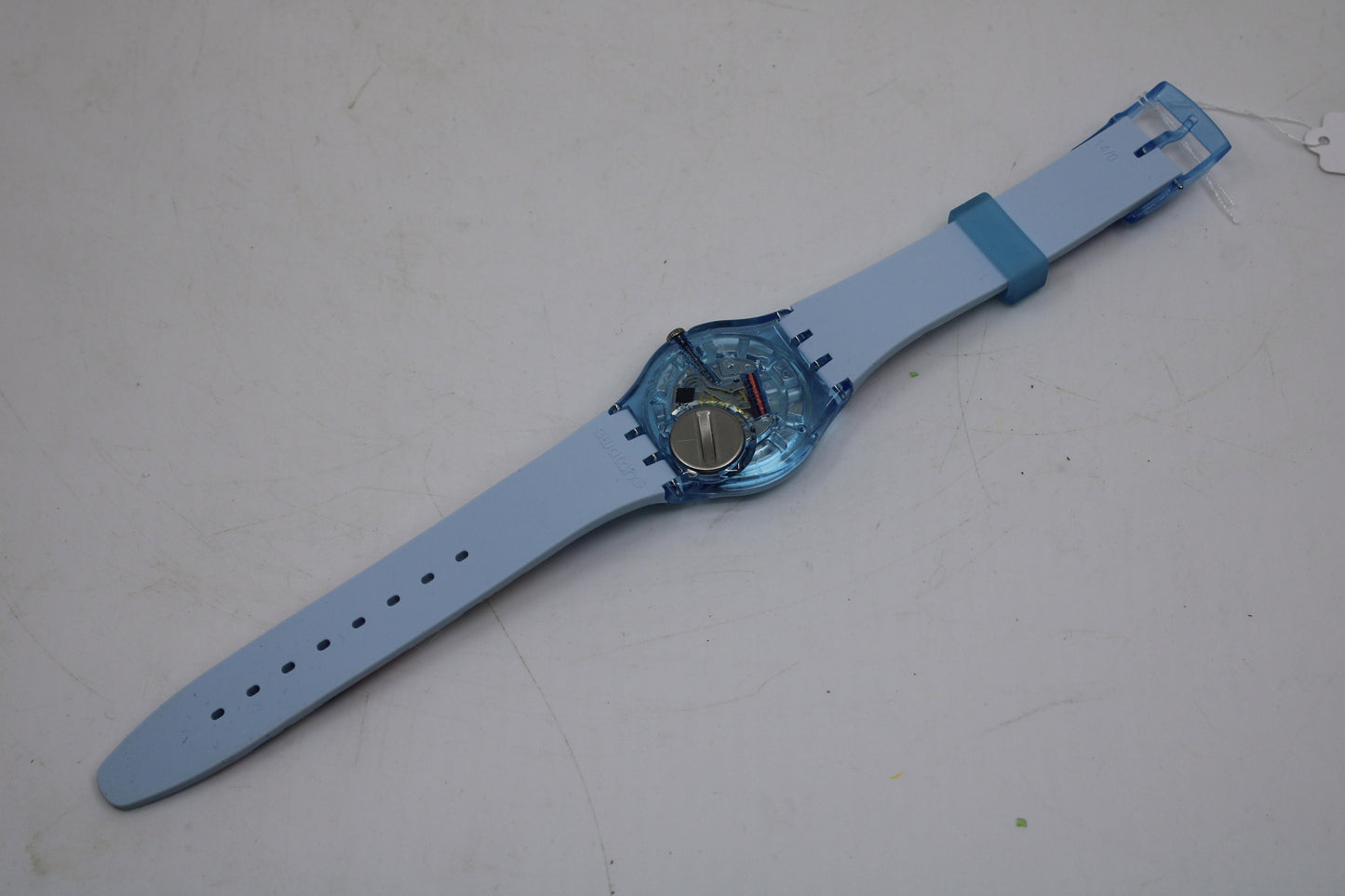 Vintage Gents Swatch 'MyMuesli' Postcard Promo GS147D, NEW OLD STOCK, Never Worn, working 100% with original strap