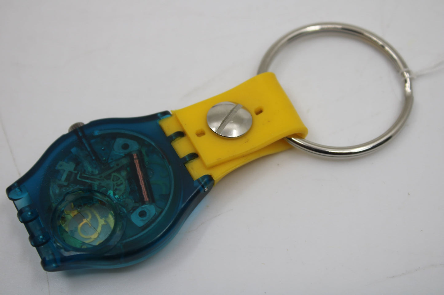 Unique, Vintage Swatch Keychain, GN107, 1990, 'Stucchi', made from recycled, NON-working Gents Swatch watch