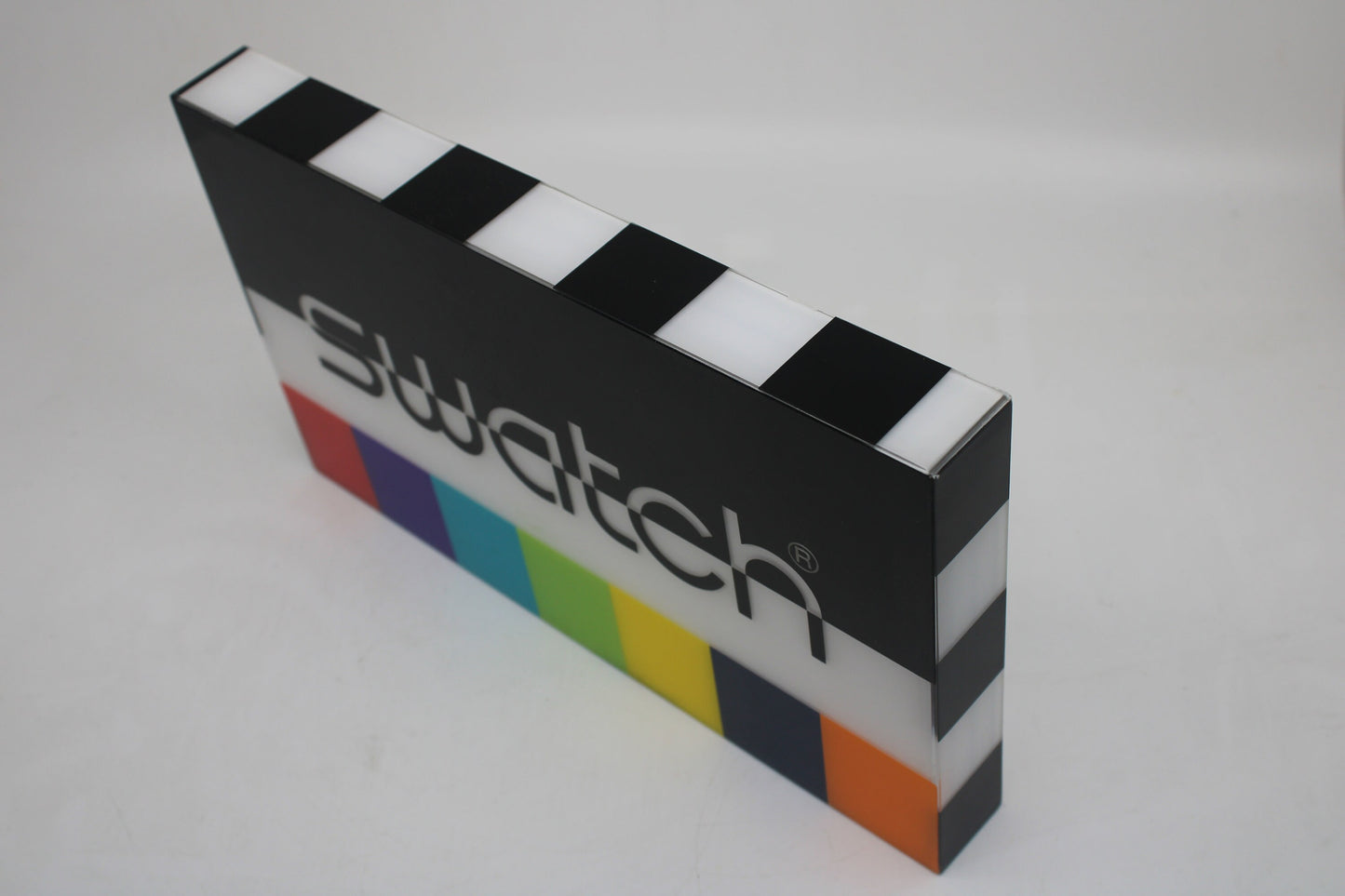 Very rare original Swatch plastic box, upcycable as a light or lamp?