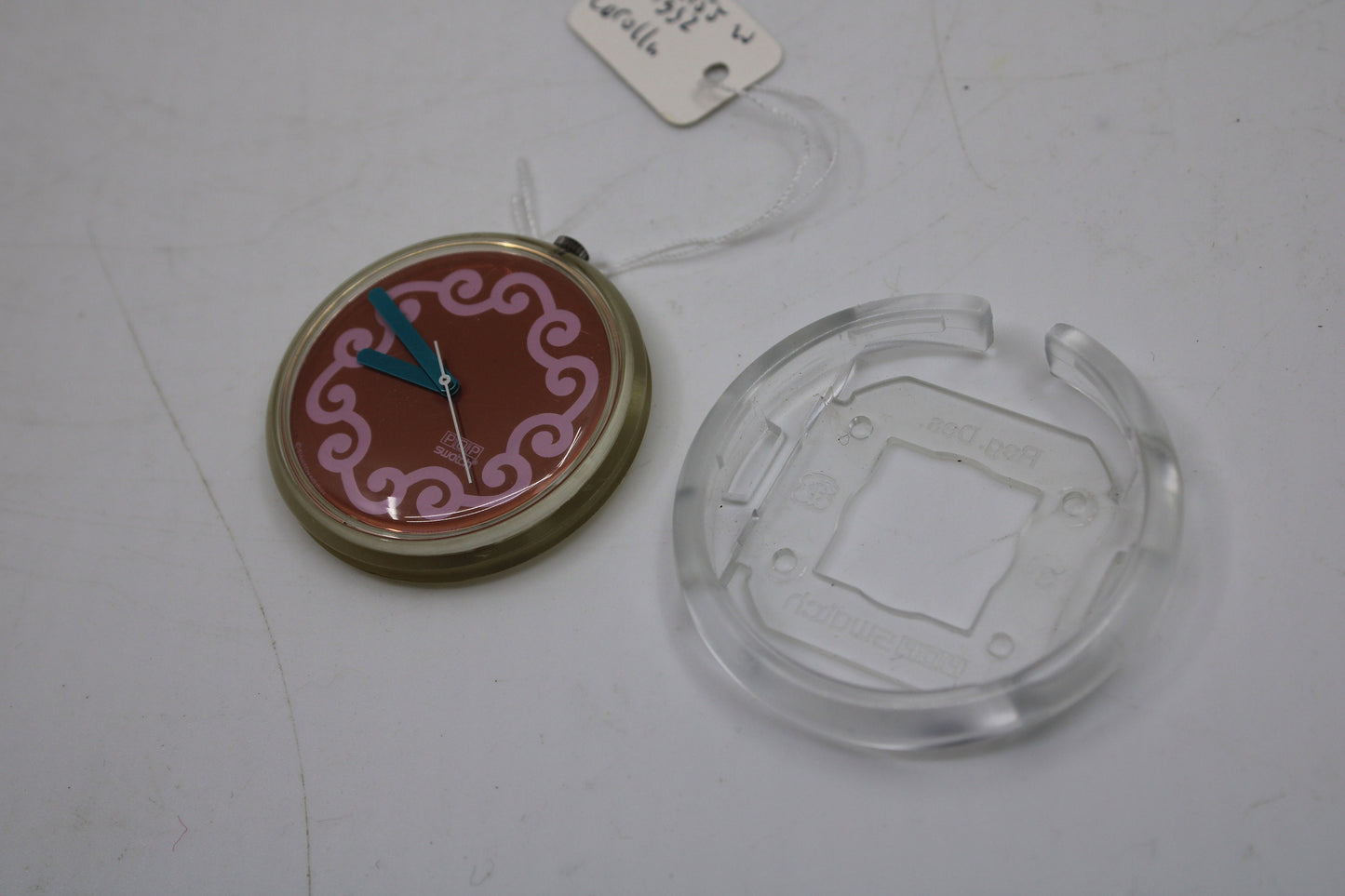 1992, Swatch, PopSwatch, 'Corolla', PWK155, NO strap, working 100%, BRANDNEW, Never Worn, Shop Dummy, Read description