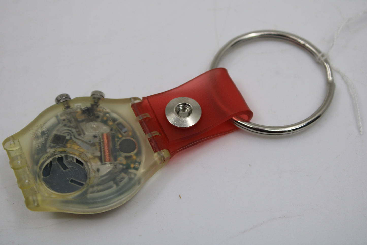 Unique, Vintage Swatch Keychain, GK902, 1997, 'Anemone', made from recycled, NON-working Gents Swatch watch