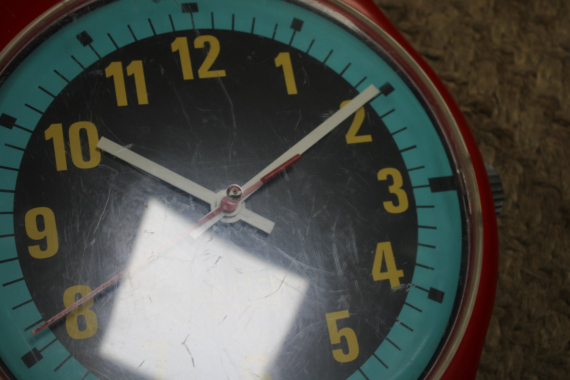 VERY GOOD condition 1997 Maxi Swatch, 'Blue Racer', MLR107 unique, Good condition, working 100%, NO Strap included in the sale!