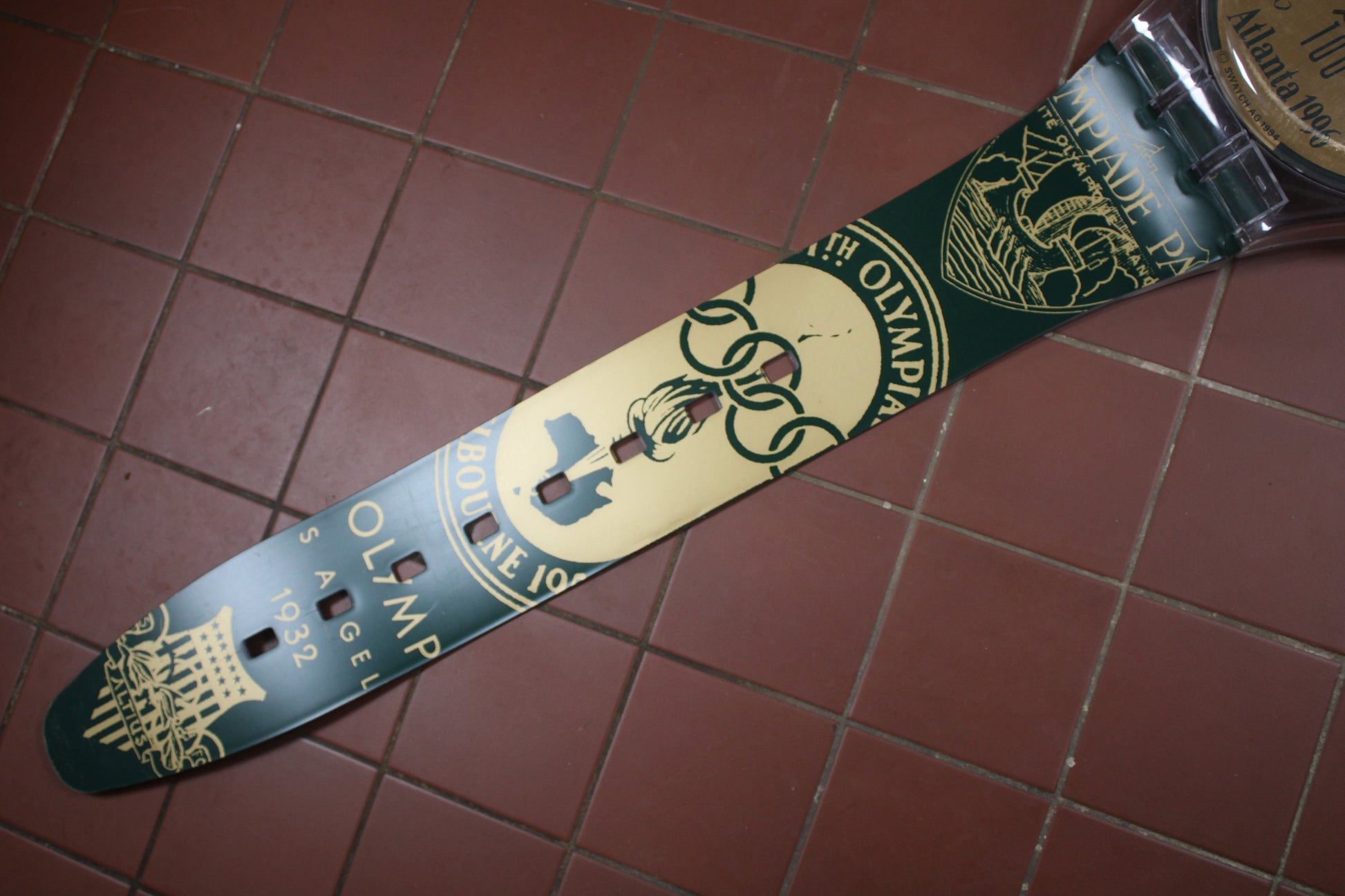 VERY GOOD condition 1996 Maxi Swatch, 'Atlanta 1996', MGZ139 unique, Super Good Condition, working 100%