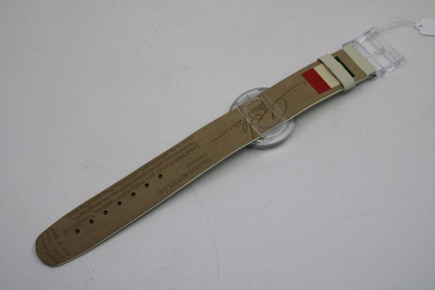 Vintage PMZ104 Pop Swatch, 'Gelindo Bordin', Working 100%, NEW OLD STOCK, never used!