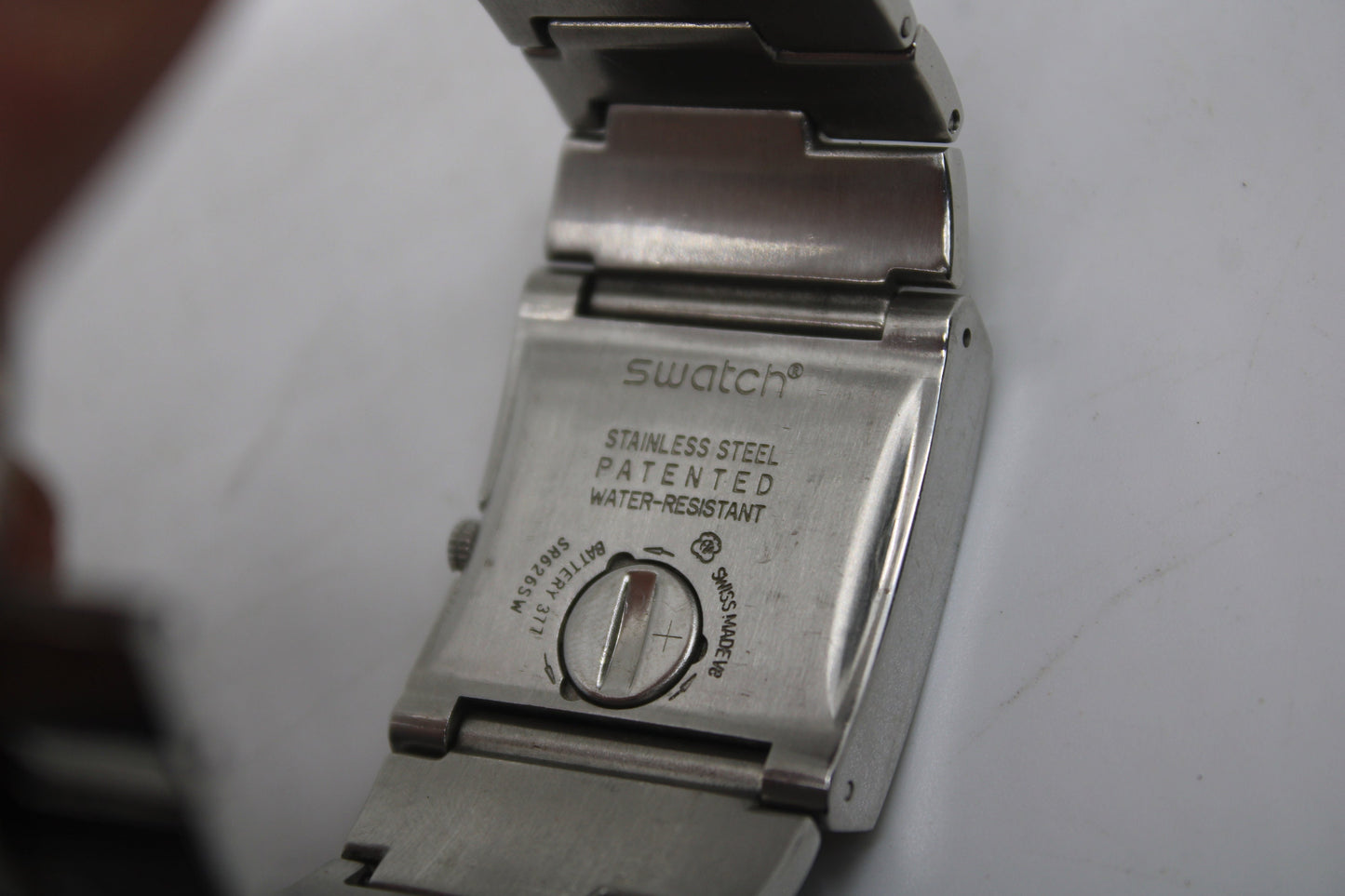 Irony Lady Square, YUS129G, 'Plainious', vintage Near Mint Condition, Swatch, working 100%