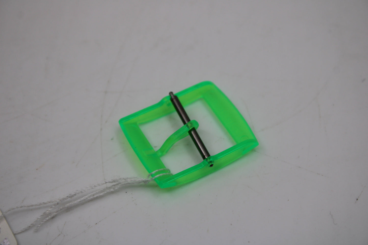 1990s, Vintage Original Swatch Buckle + Pin Set, for Aqua Chrono (and others?), Translucent Green
