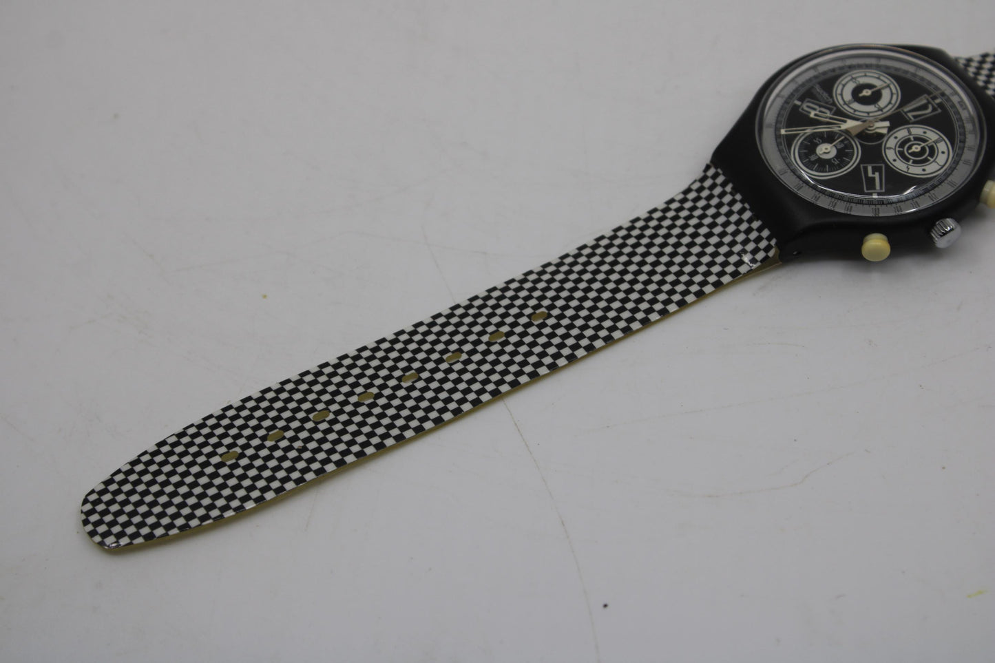 Vintage Gents Chrono Swatch 'Unlimited' SCB116, Near Mint Condition, with the original strap, working 100%