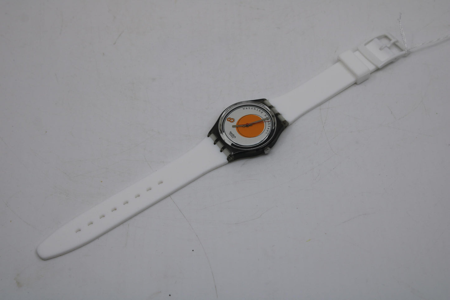 1995 Vintage Gents Swatch 'Sunny Side Up' GM135, NEW OLD STOCK, Never Used condition, working 100%, new, non-original strap