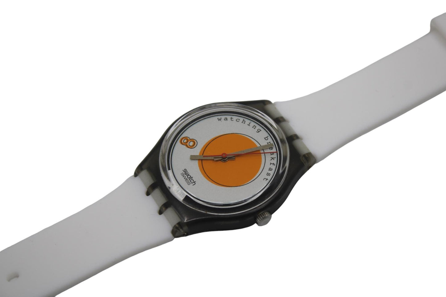 1995 Vintage Gents Swatch 'Sunny Side Up' GM135, NEW OLD STOCK, Never Used condition, working 100%, new, non-original strap