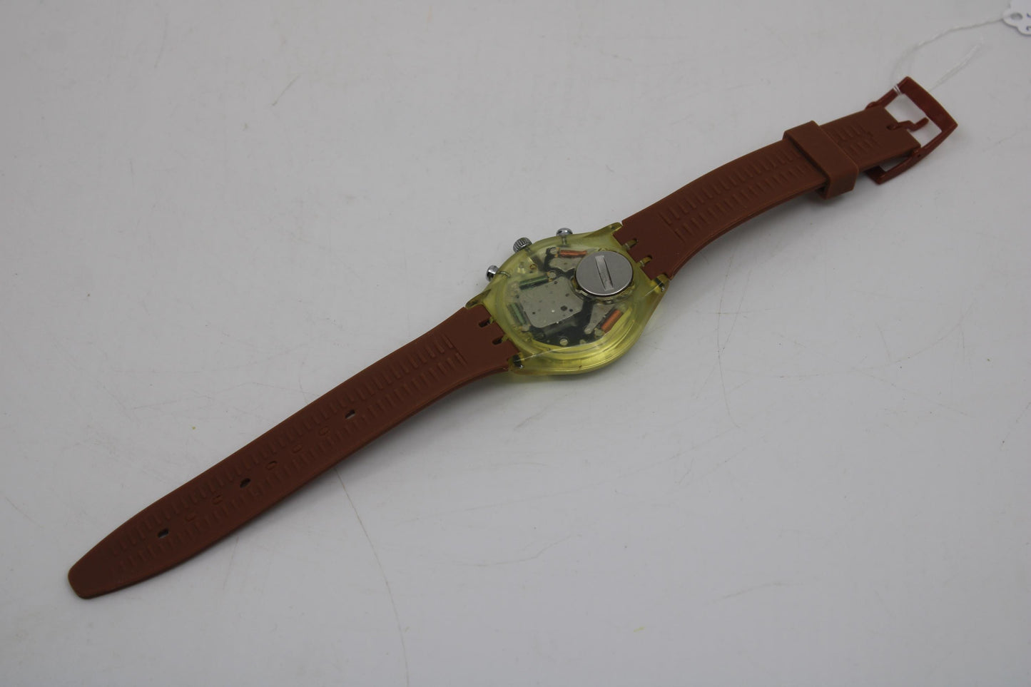 1994 Early 'Tyrone' vintage Gents Chrono Swatch SCG105, Much Used Condition, new, non-original strap