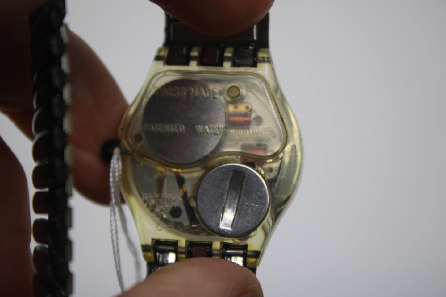 1997 Vintage Musicall Gents Swatch 'Time to Cook' SLK114, by Peter Gabriel, in good condition, working 100%, non-original strap