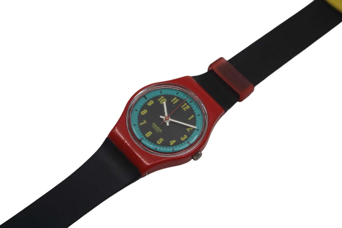 Vintage Swatch Watch Blue Racer LR107 1987