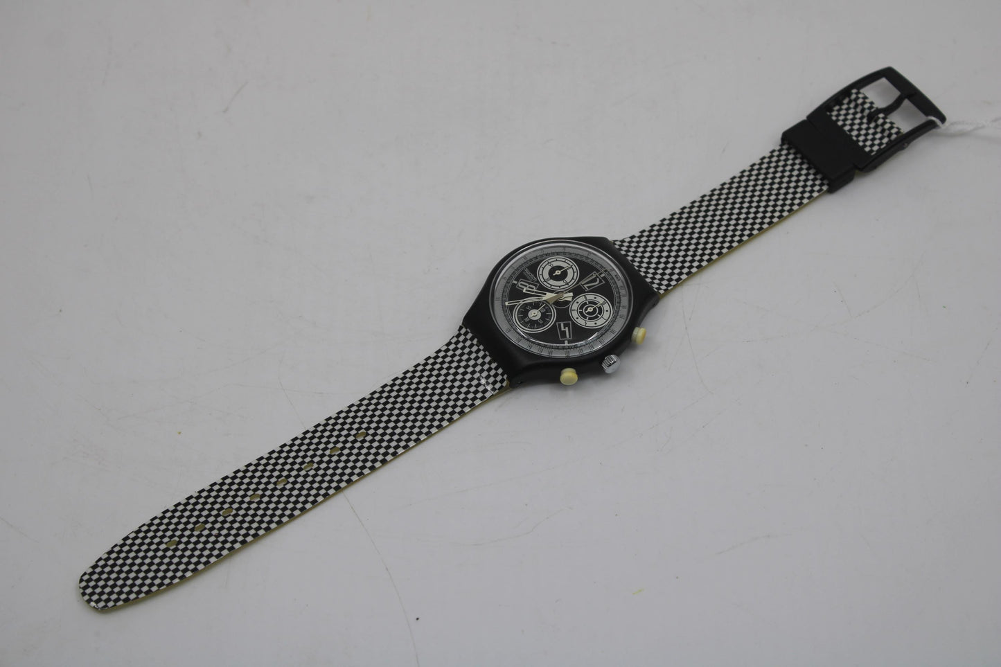 Vintage Gents Chrono Swatch 'Unlimited' SCB116, Near Mint Condition, with the original strap, working 100%