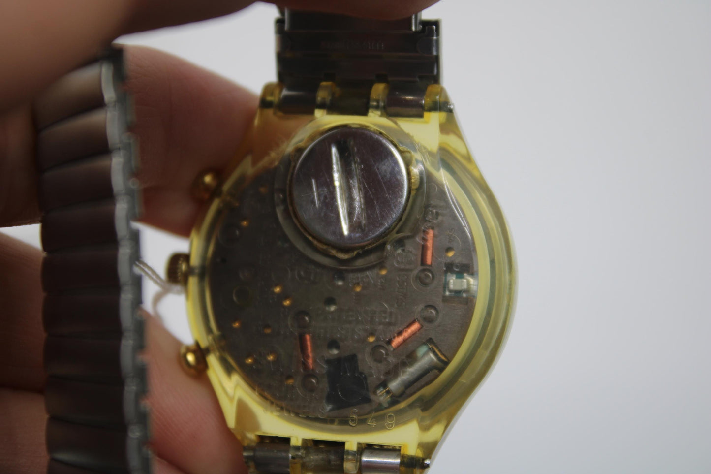 1995 Early 'Business Class' vintage Gents Chrono Swatch SCK109, Used Condition, with a new strap