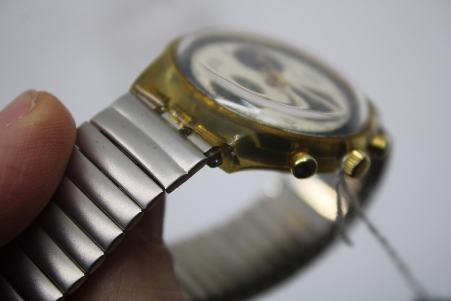 1995 Early 'Business Class' vintage Gents Chrono Swatch SCK109, Used Condition, with a new strap