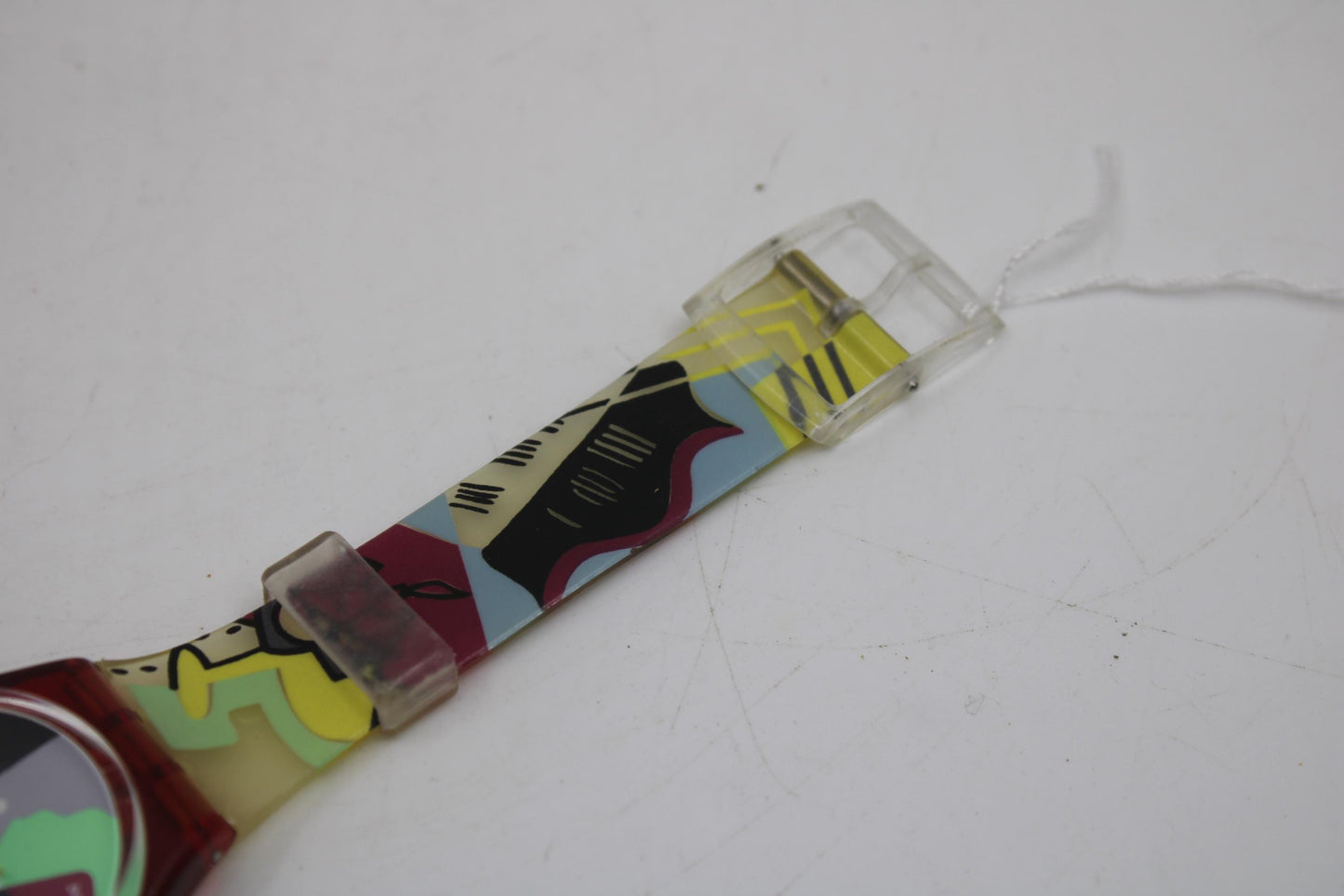 1991, Vintage Gents Swatch, 'Cubistic Rap', GR110, NO Box, Near Mint Condition, Working 100%