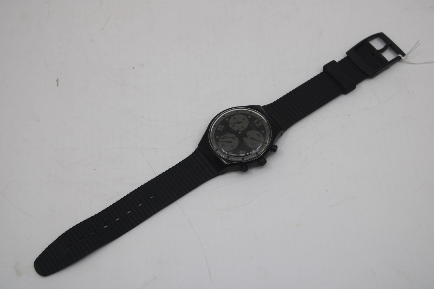 1993 'Moon Shadow' vintage Gents Chrono Swatch SCB110, VERY Good, Used Condition, with the original strap
